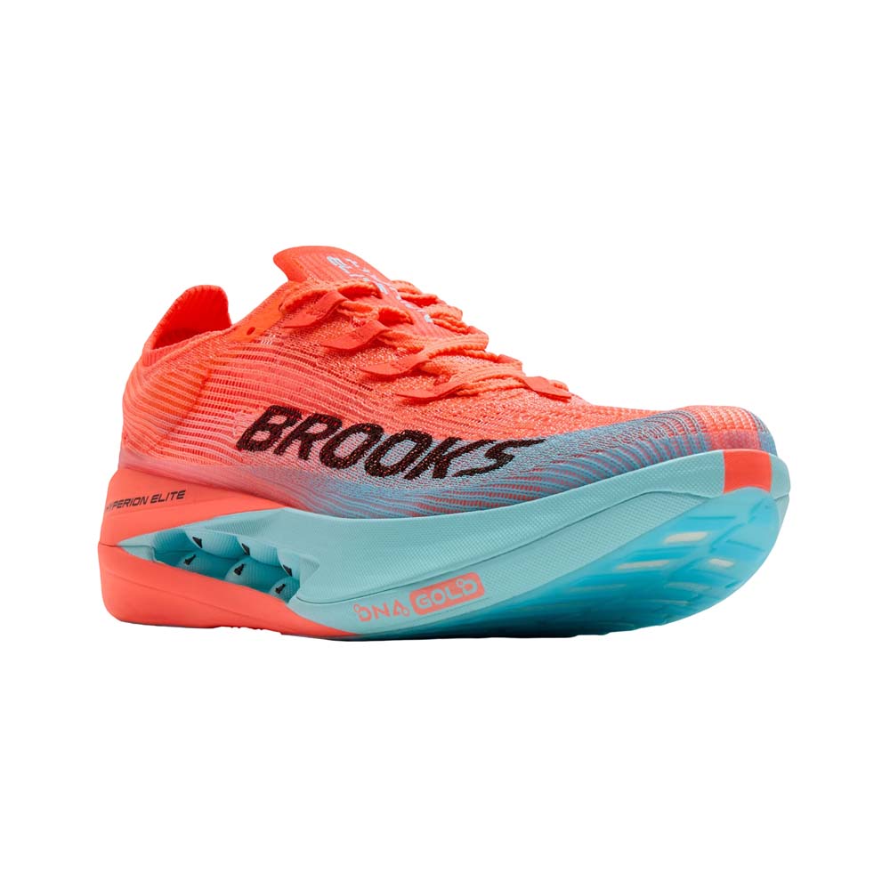 Tenis Brooks para Hombre Hyperion Elite 5 Naranja-Azul