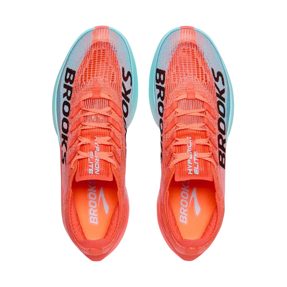 Tenis Brooks para Hombre Hyperion Elite 5 Naranja-Azul