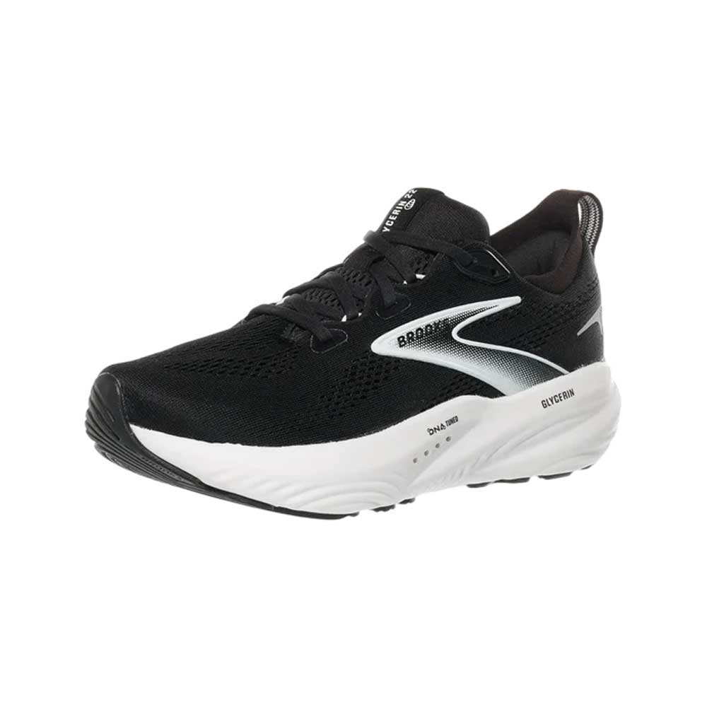 Tenis Brooks para Mujer Glycerin 22 Negro-Gris-Blanco