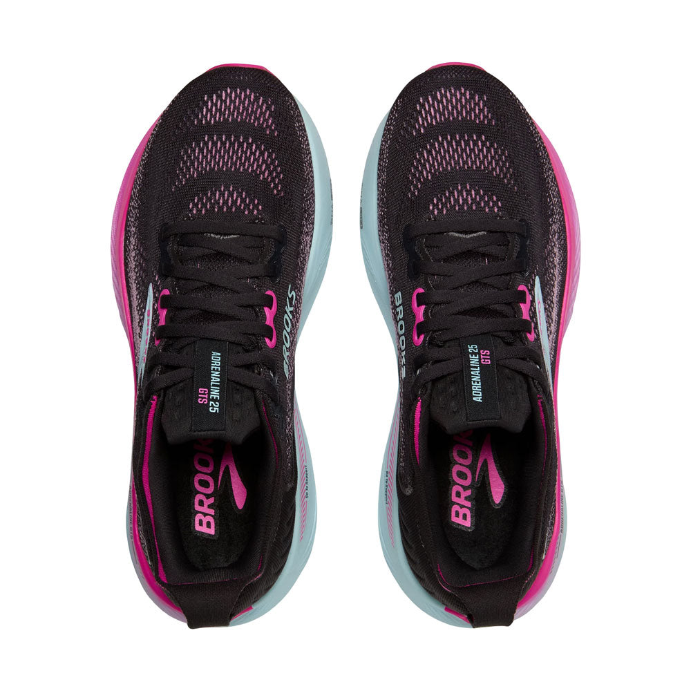 Tenis Brooks para Mujer Adrenaline GTS 25 Negro-Rosa