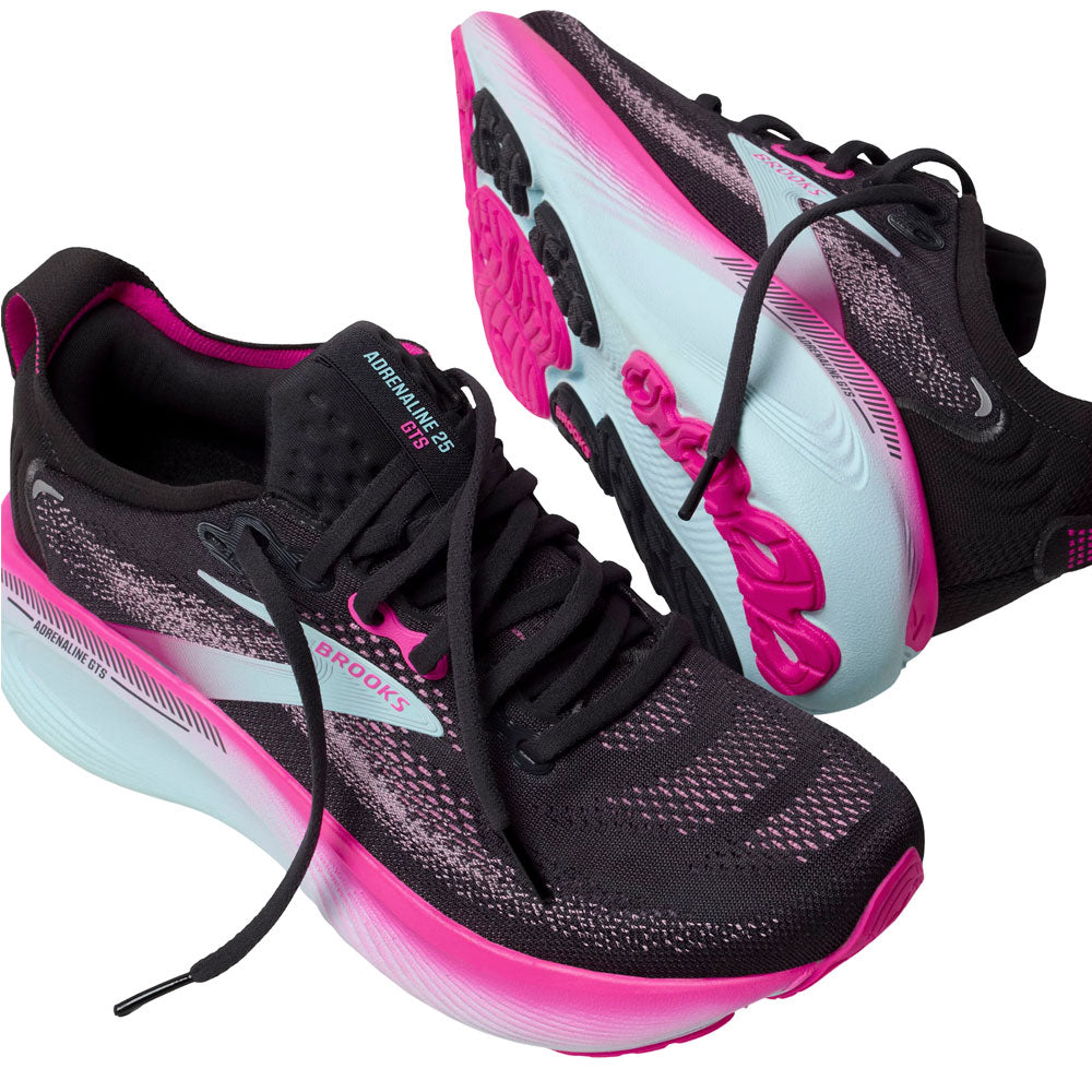 Tenis Brooks para Mujer Adrenaline GTS 25 Negro-Rosa
