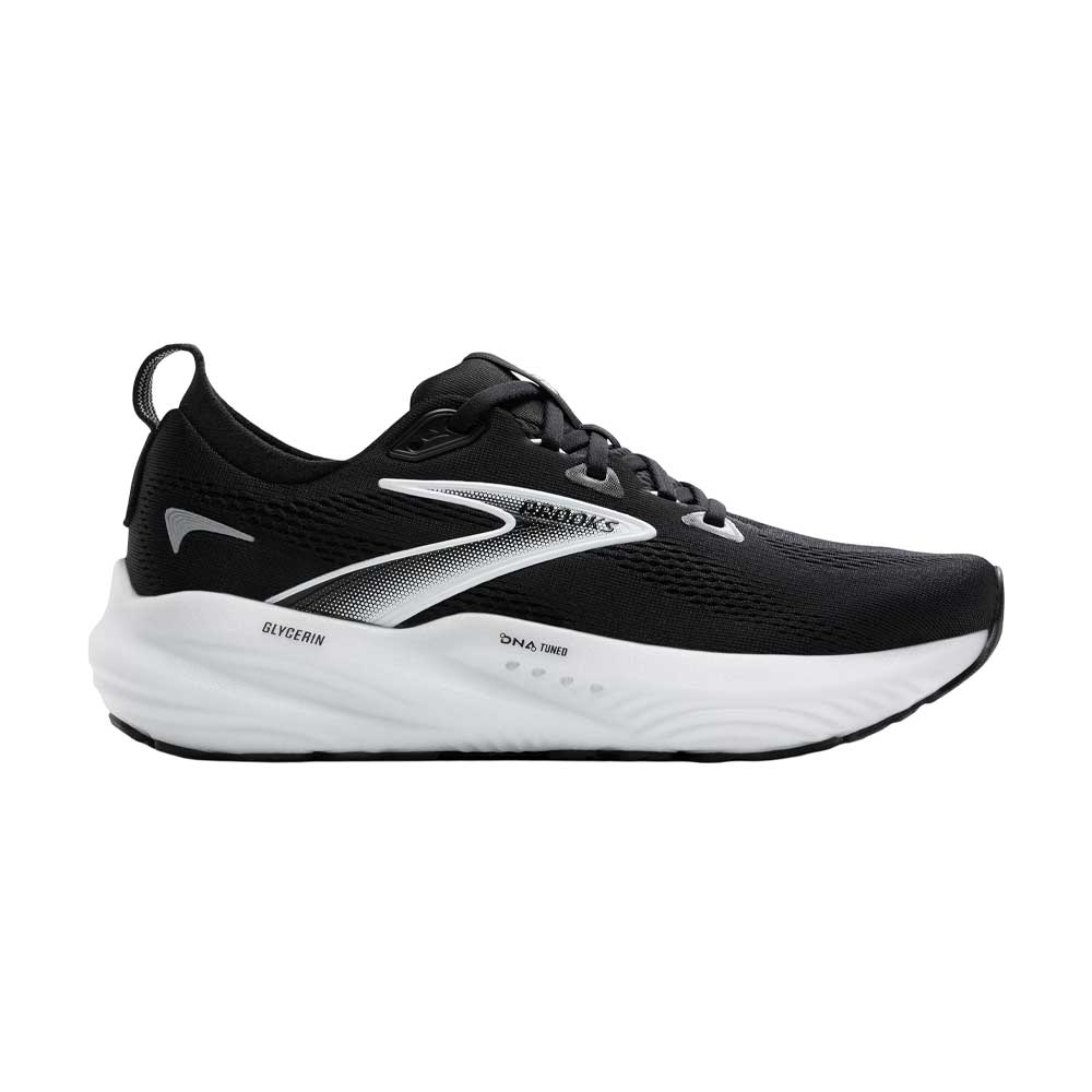 Tenis Brooks para Hombre Glycerin 22 Negro-Gris-Blanco