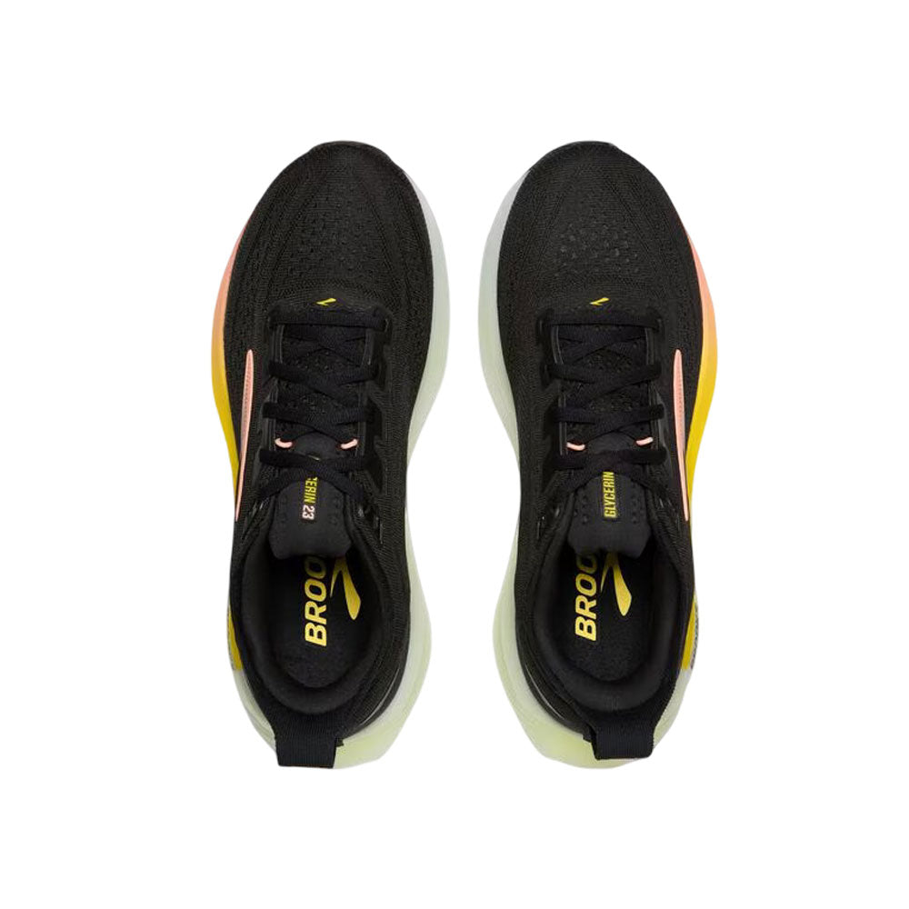 Tenis Brooks para Mujer Glycerin 23 Negro-Blanco-Melón