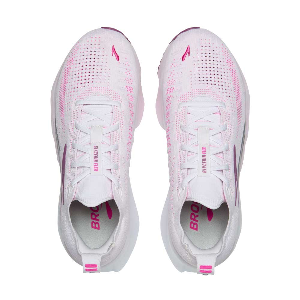 Tenis Brooks para Mujer Glycerin Flex Blanco-Rosa
