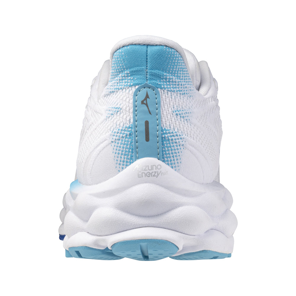 Tenis Mizuno Mujeres Wave Sky 8 White-Mercury Blue