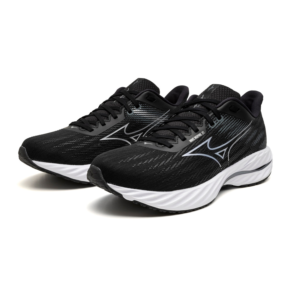Tenis Mizuno Hombre Wave Inspire 21 Black-Silver