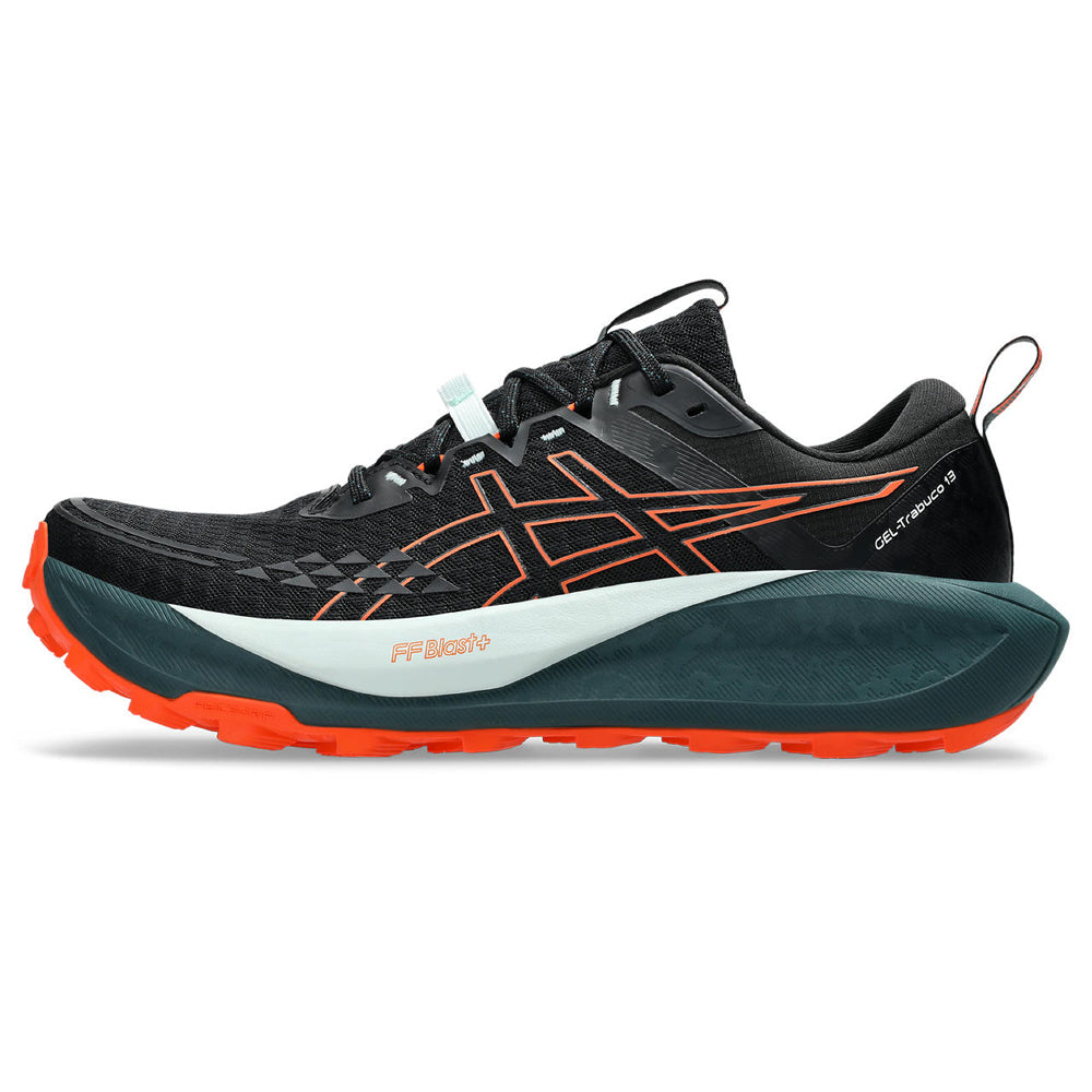Tenis Asics para Hombre Trabuco 13 Negro-Naranja
