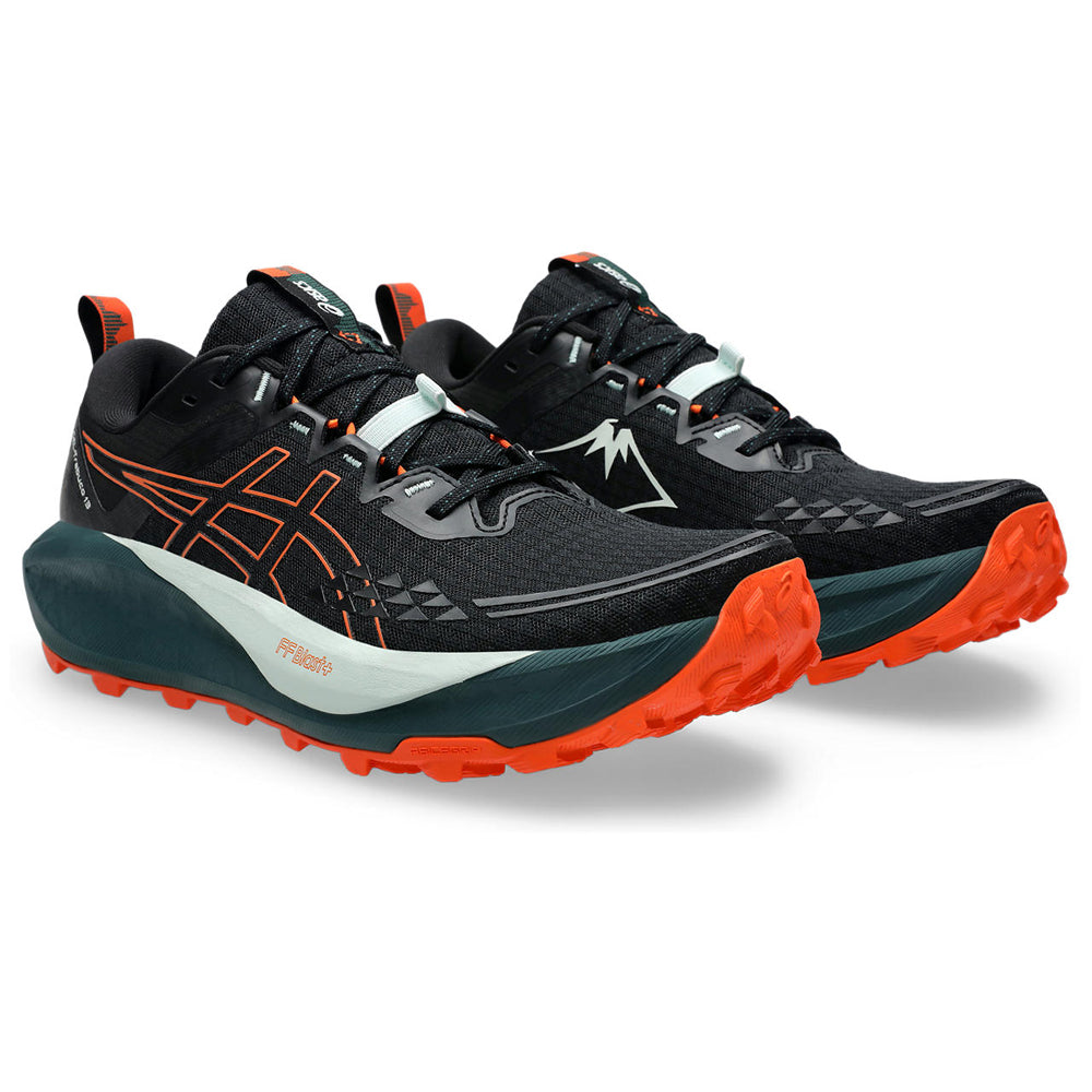 Tenis Asics para Hombre Trabuco 13 Negro-Naranja