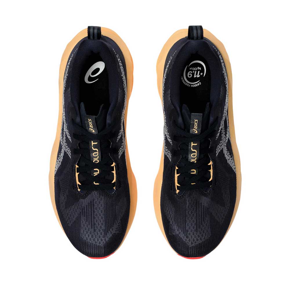 Tenis Asics para Hombre Novablast 5 Negro-Naranja