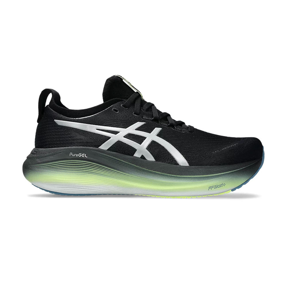 Tenis Asics para Hombre Nimbus 27 Luxe Platinum Negro