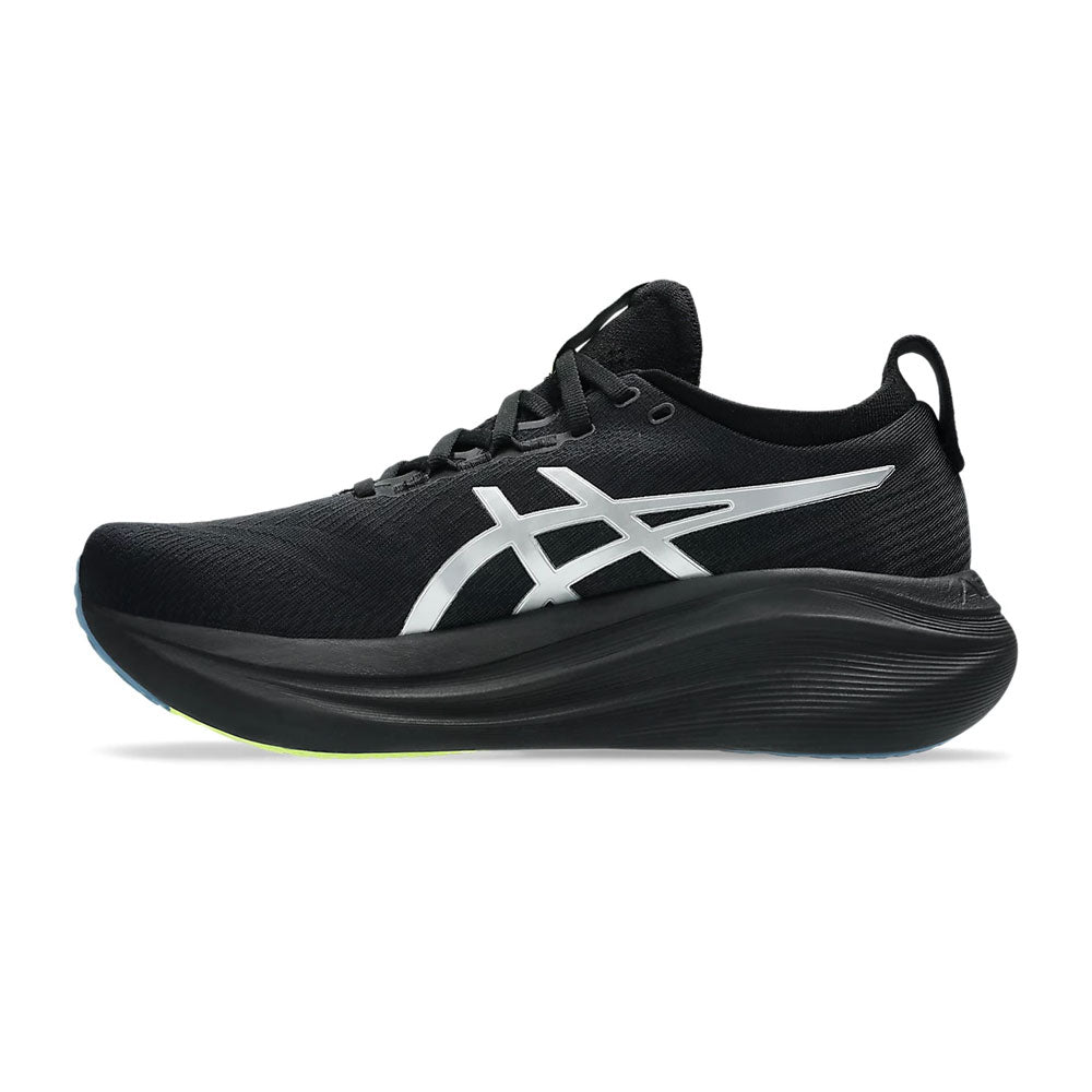 Tenis Asics para Hombre Nimbus 27 Luxe Platinum Negro