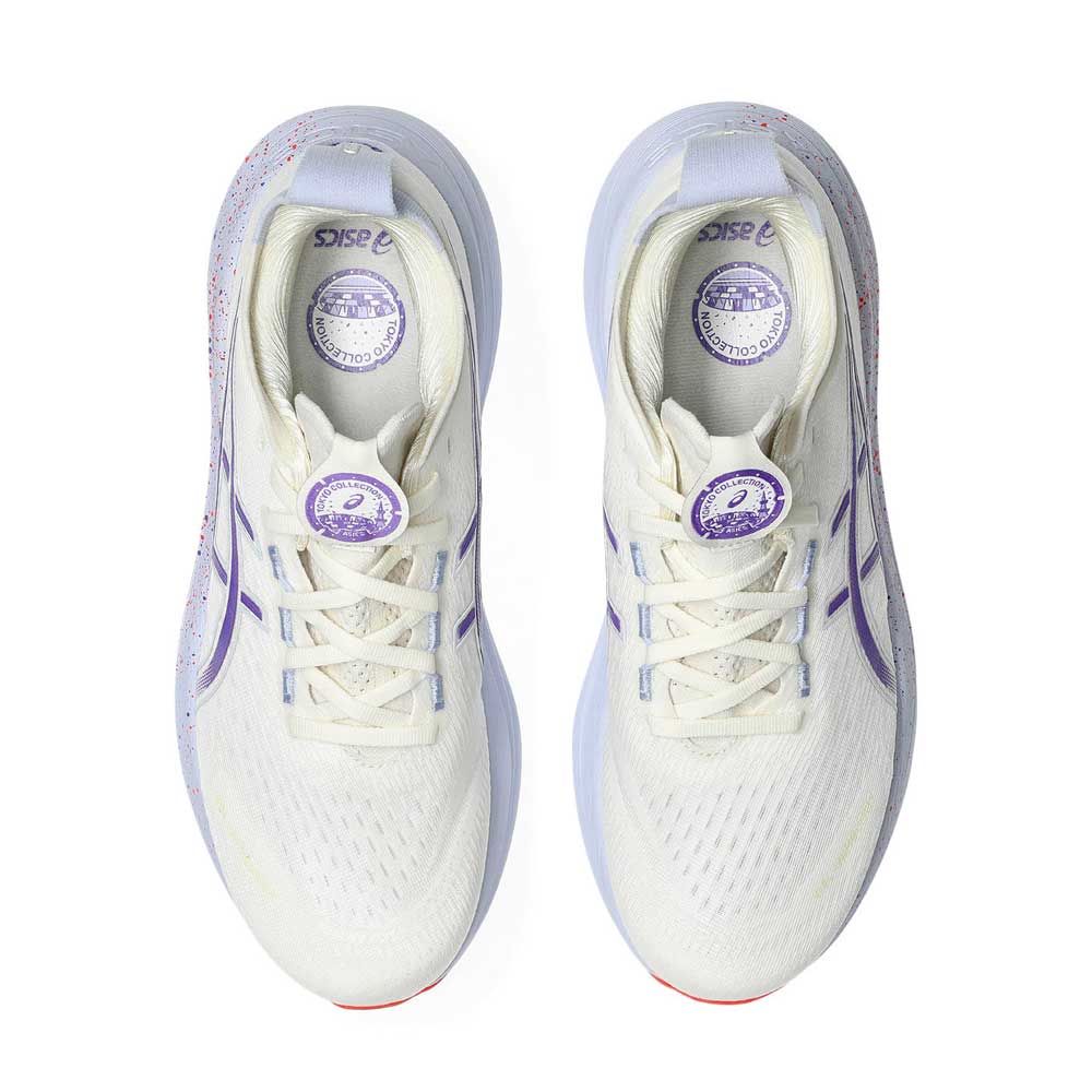 Tenis Asics para Hombre Nimbus 27 Tokyo Blanco-Morado