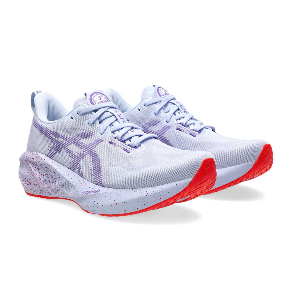 Tenis Asics para Hombre Novablast 5 Tokyo Blanco-Morado