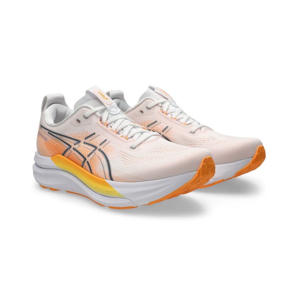 Tenis Asics para Hombre Kayano 33 Rise & Shine Blanco-Naranja
