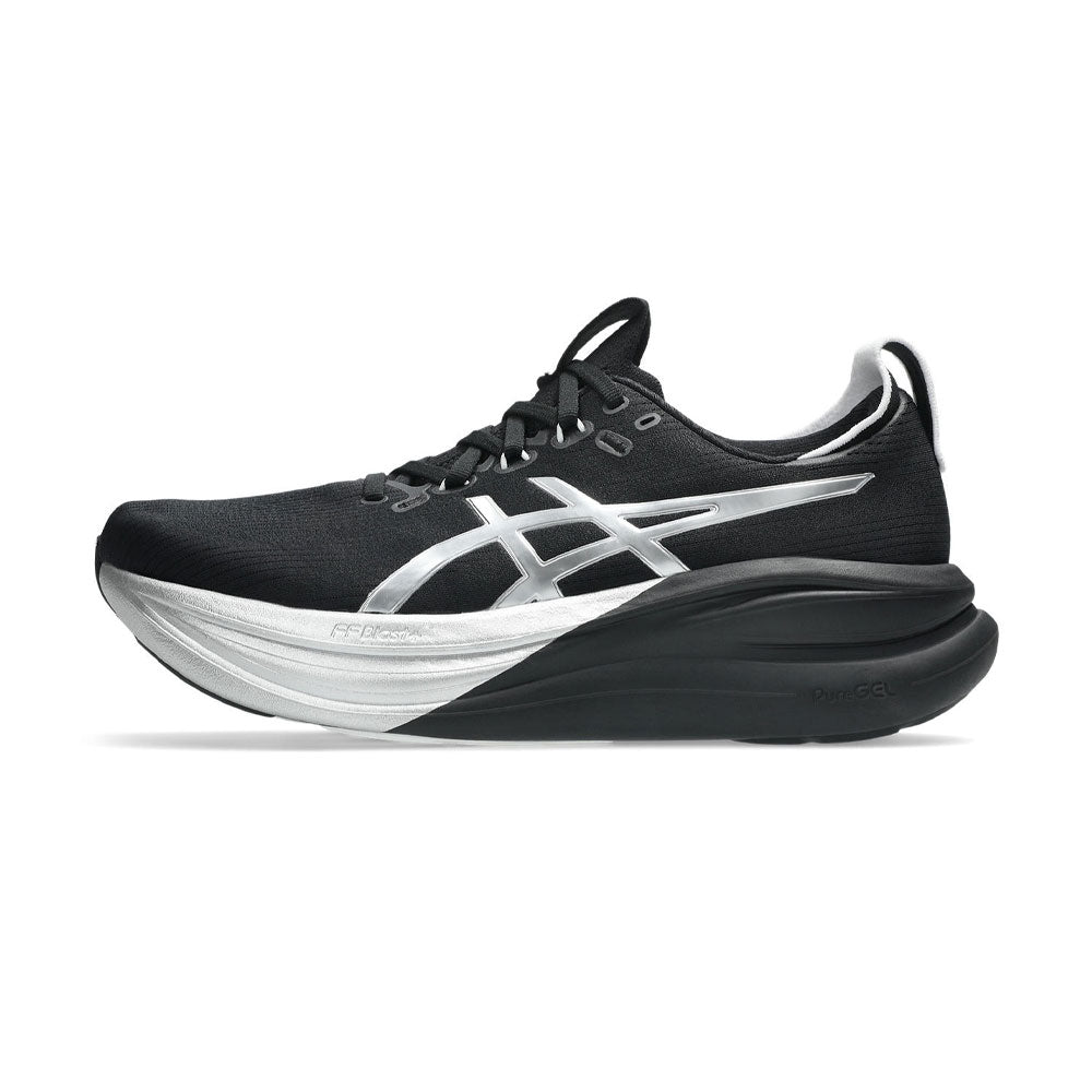 Tenis Asics para Hombre Nimbus 28 Platinum Negro