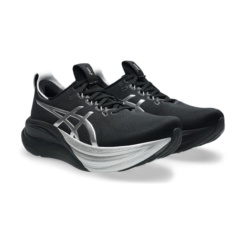Tenis Asics para Hombre Nimbus 28 Platinum Negro