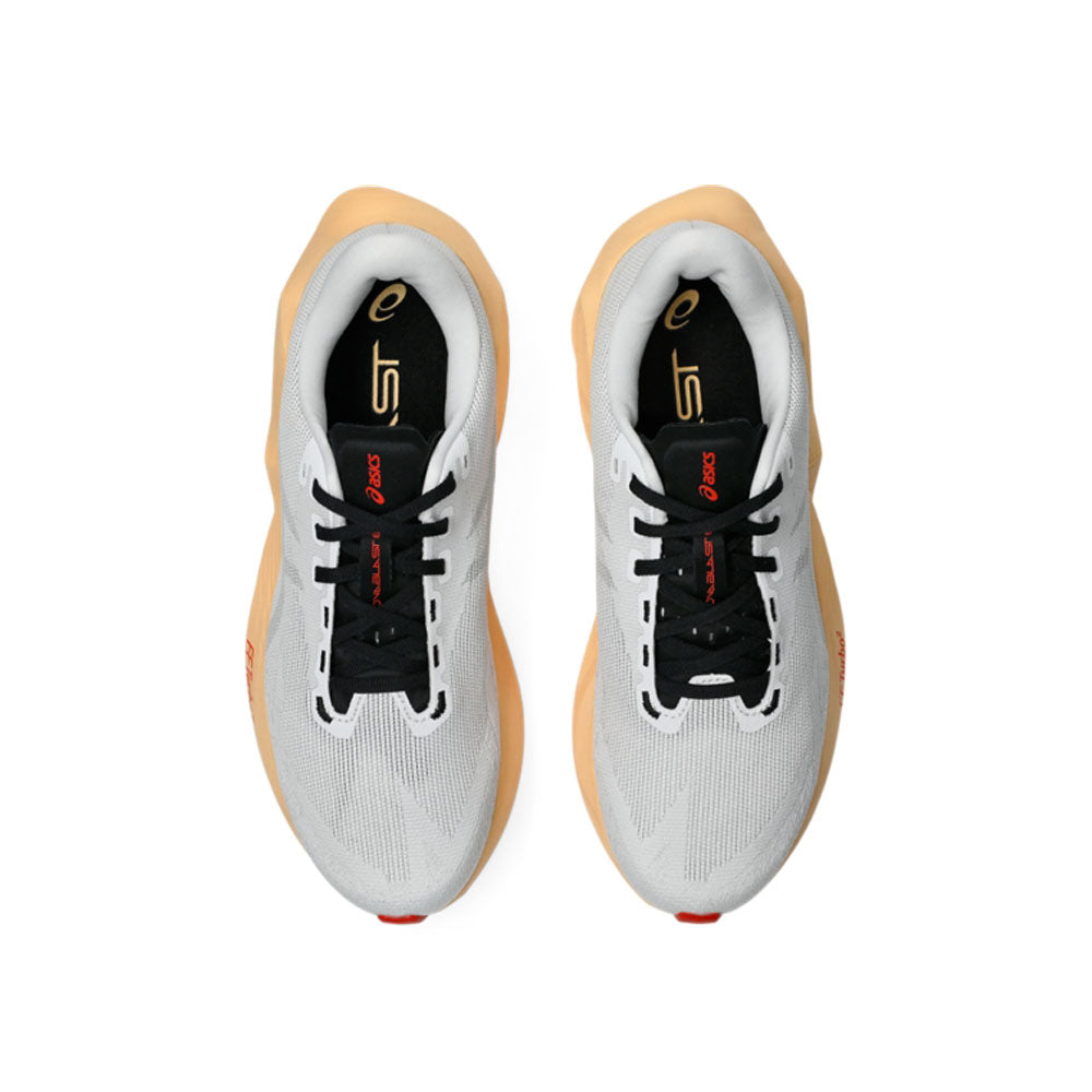 Tenis Asics para Hombre Novablast 6 Rise & Shine Blanco-Naranja