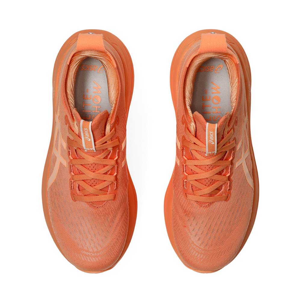 Tenis Asics para Mujer Nimbus 27 Lite Show Naranja