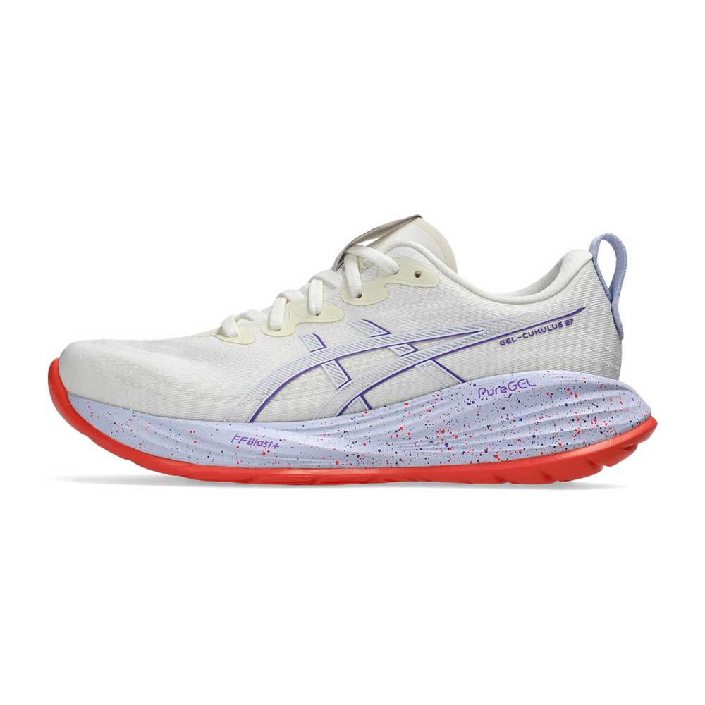 Tenis Asics para Mujer Cumulus 27 Tokyo Blanco-Morado