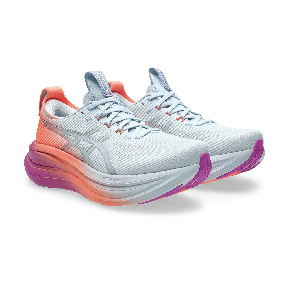 Tenis Asics para Mujer Nimbus 28 Sunny Sizzle Menta