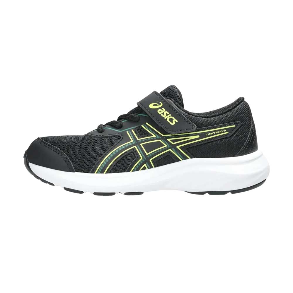 Tenis Asics para Niño Contend 9 PS Negro-Verde