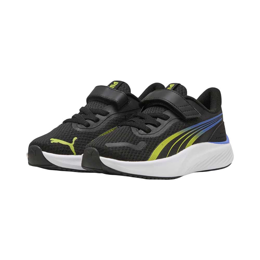 Tenis Puma para Niño Pounce Lite Negro-Verde