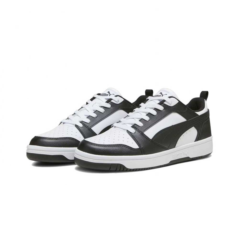 Tenis Puma para Hombre Rebound V6 Low Blanco-Negro
