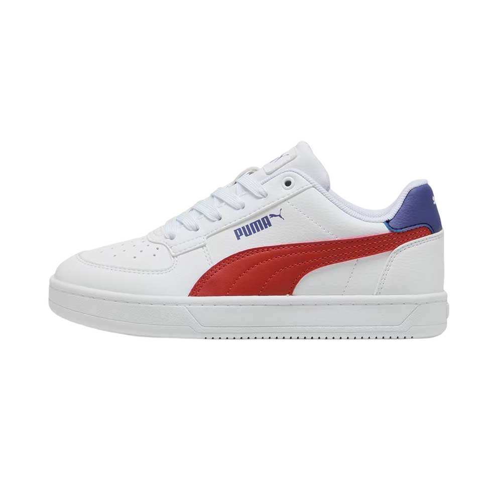 Tenis Puma para Niño Caven 2 Jr Blanco-Rojo