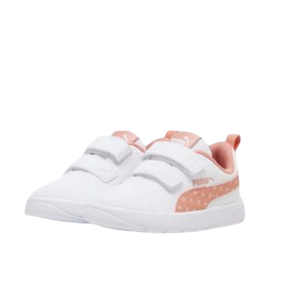 Tenis Puma para Niña Courtflex Blanco-Rosa