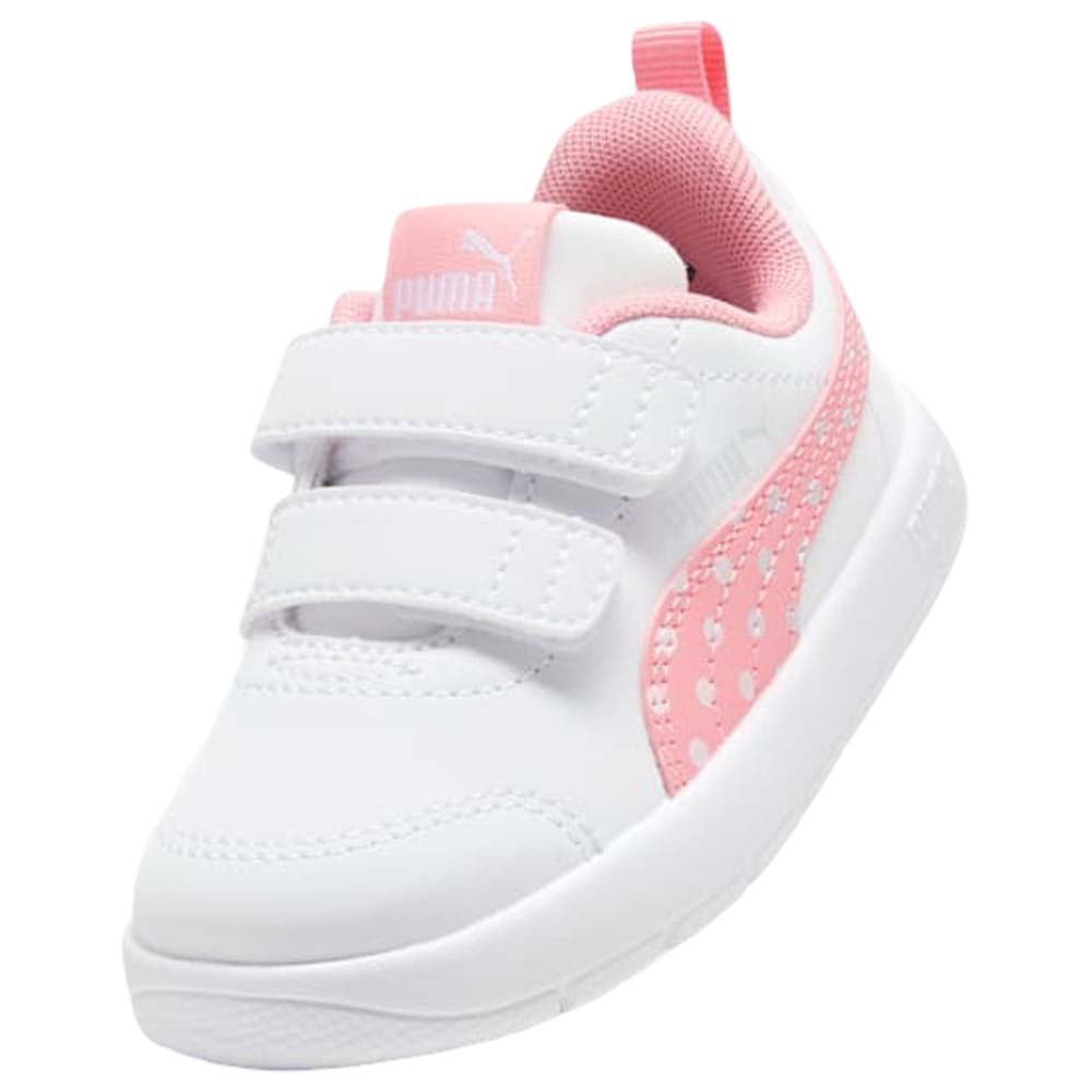Tenis Puma para Niña Courtflex Blanco-Rosa