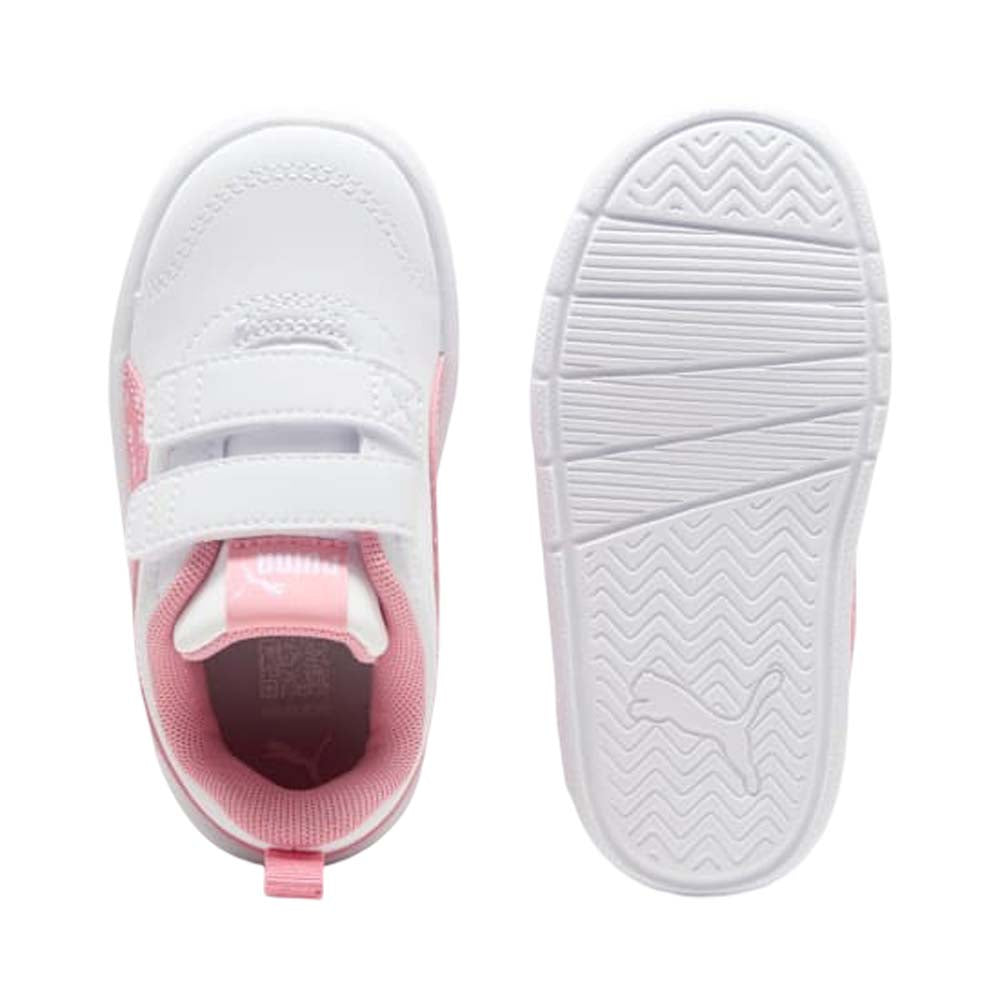 Tenis Puma para Niña Courtflex Blanco-Rosa