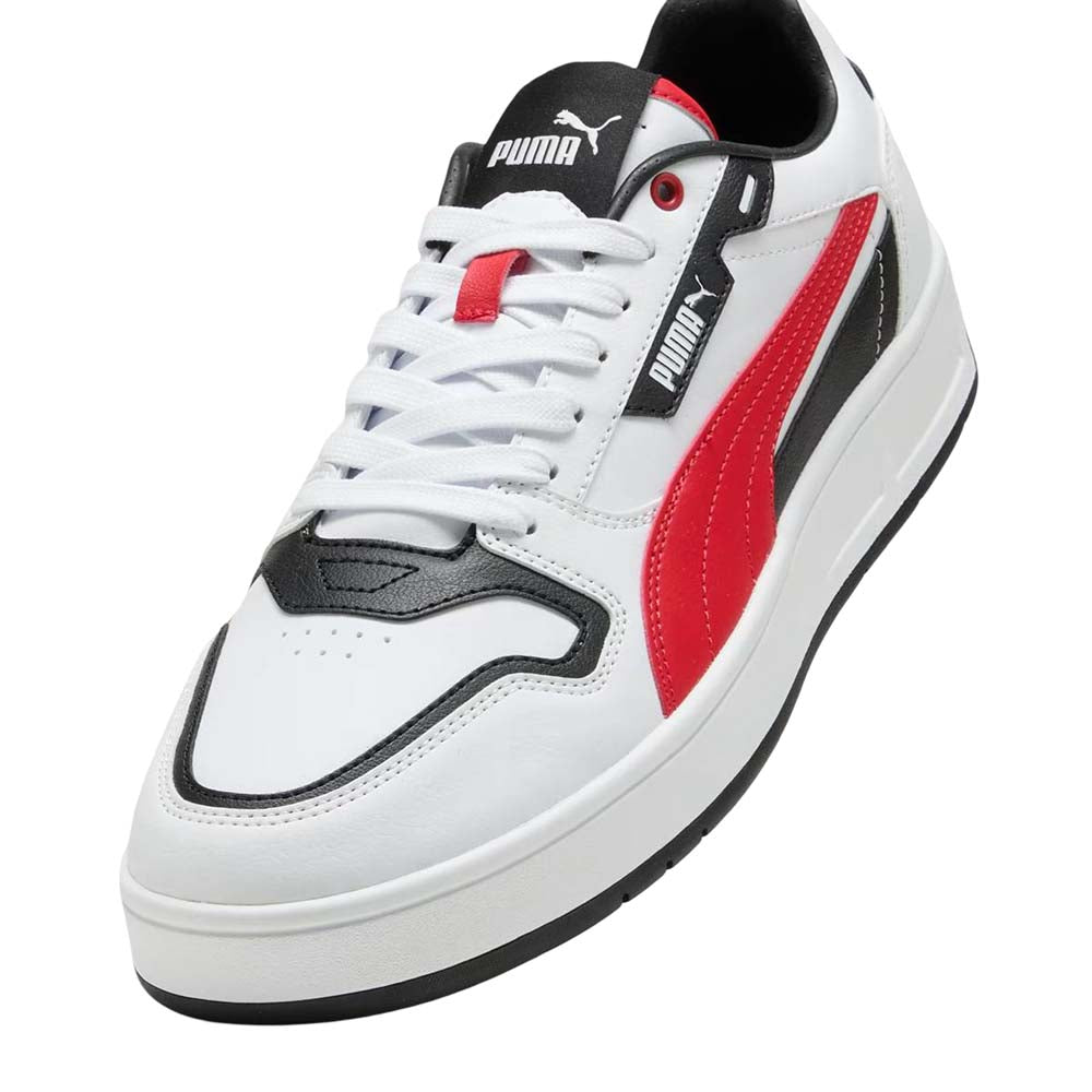 Tenis Puma para Hombre Court Classic Blanco-Rojo