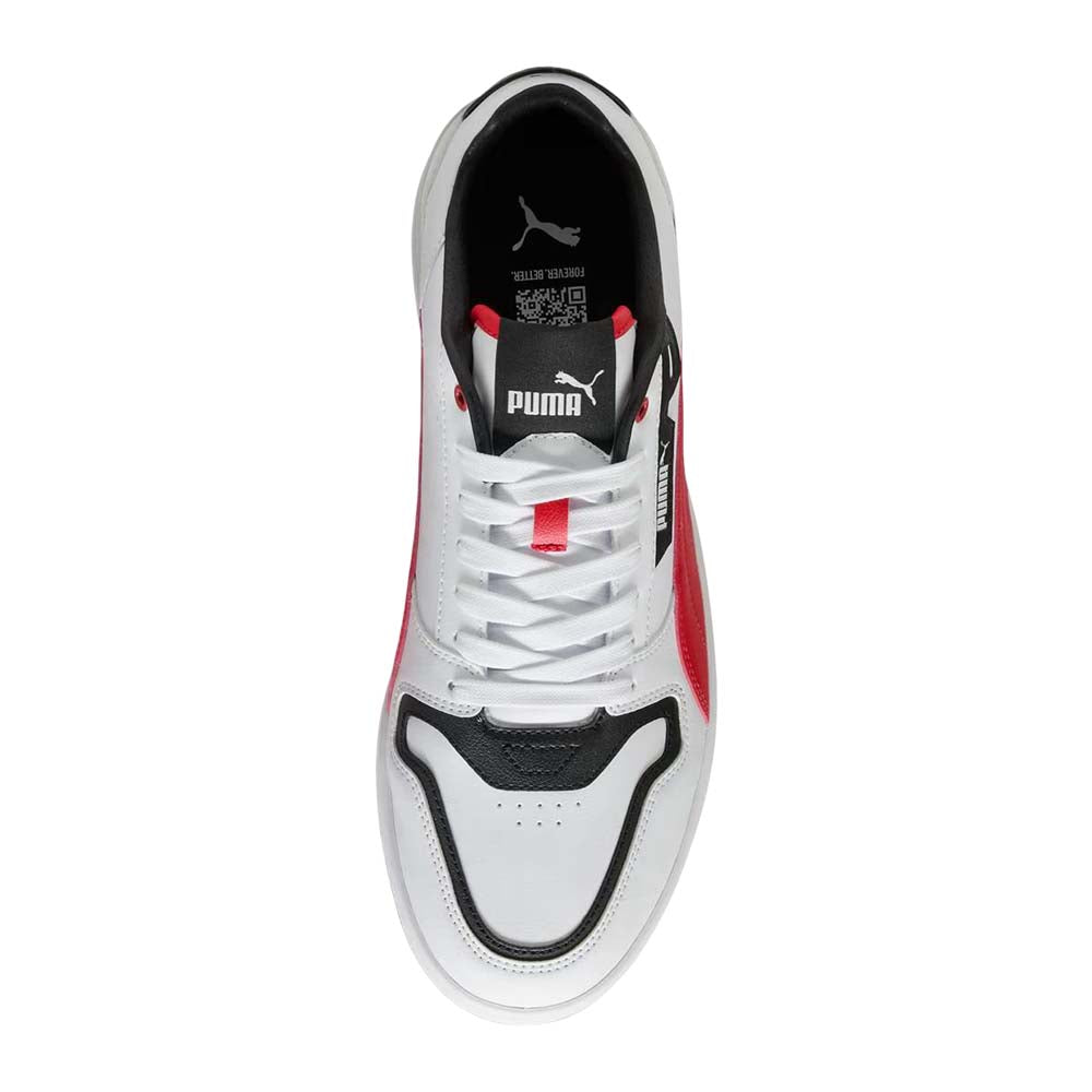 Tenis Puma para Hombre Court Classic Blanco-Rojo