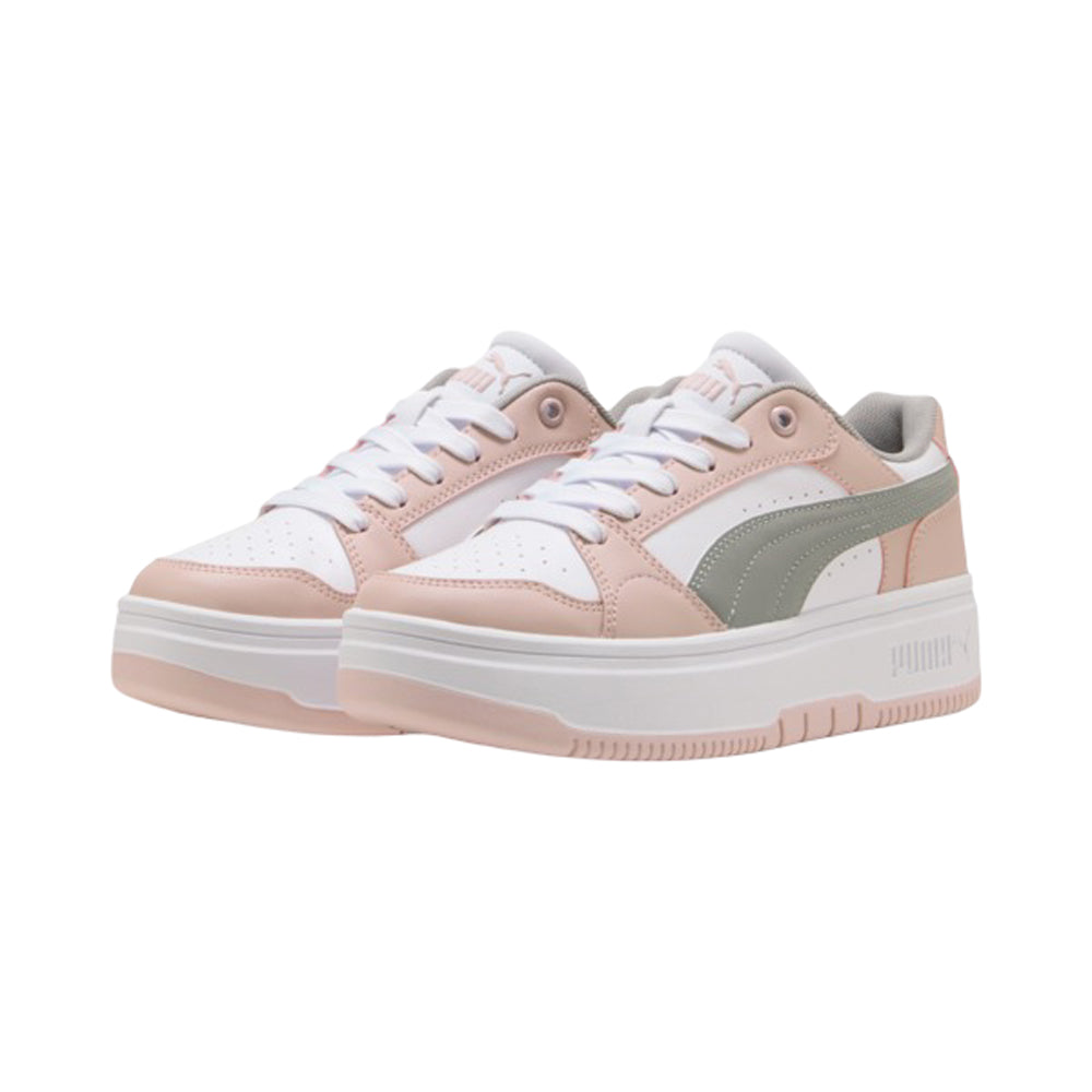 Tenis Puma para Mujer Rebound Femme Low Blanco-Rosa-Gris