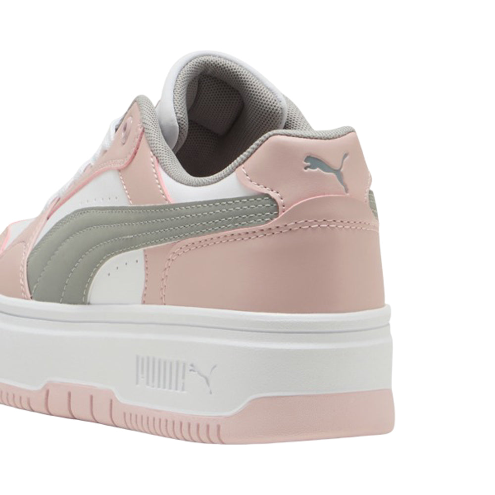Tenis Puma para Mujer Rebound Femme Low Blanco-Rosa-Gris