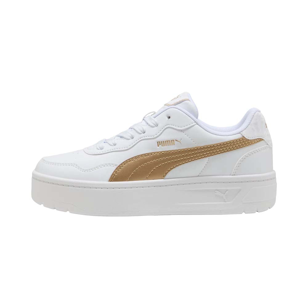 Tenis Puma para Mujer Court Lally Blanco-Dorado