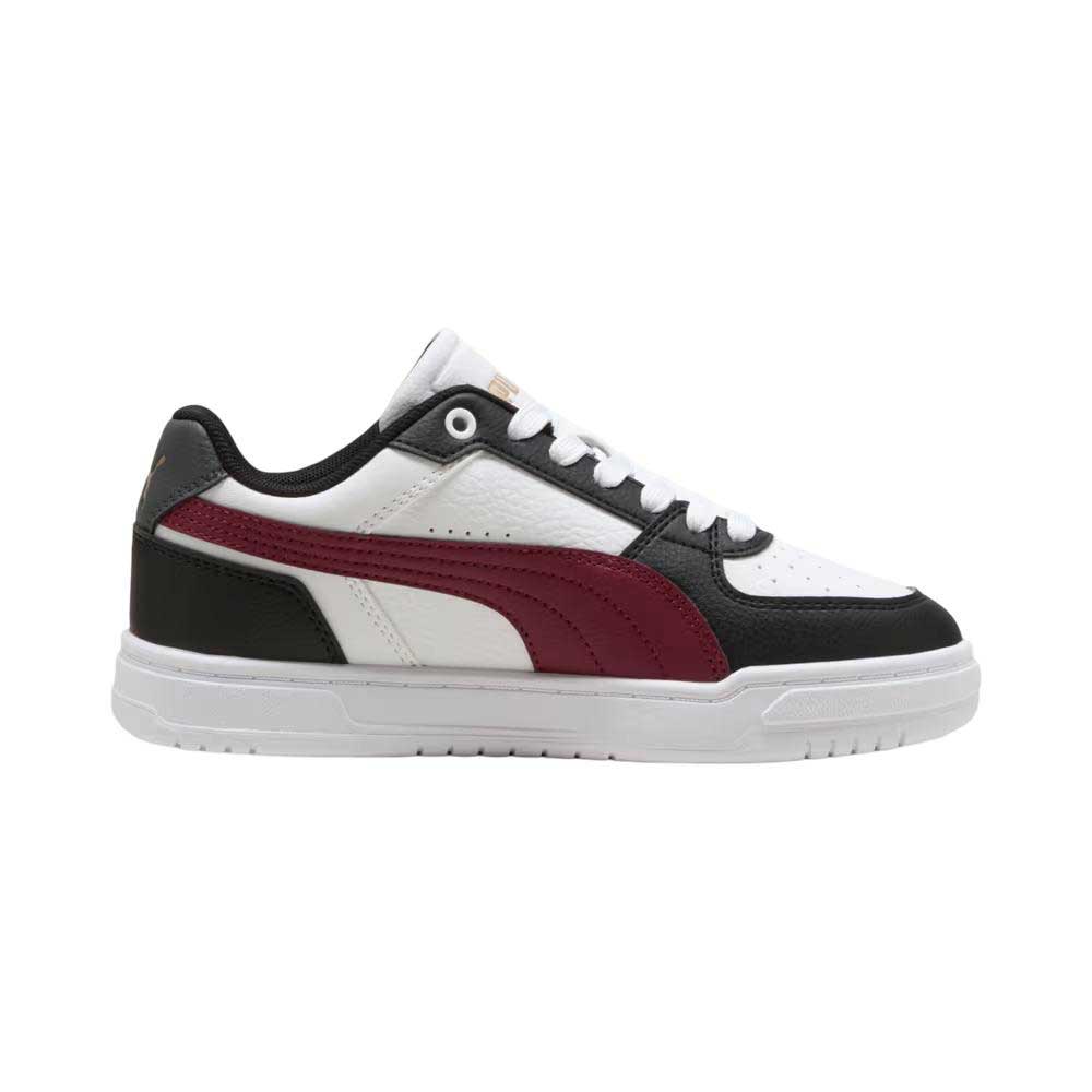 Tenis Puma para Niño Caven III Blanco-Negro-Rojo