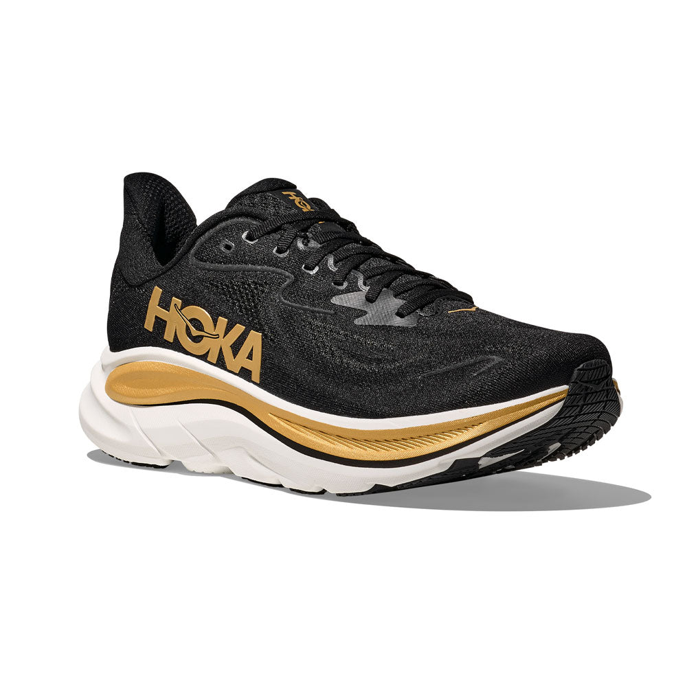 Tenis Hoka para Hombre Clifton 10 Negro-Dorado