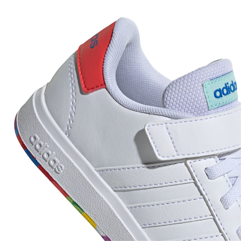 Tenis Adidas Niño Grand Court 2.0 El K ID0737 Blanco