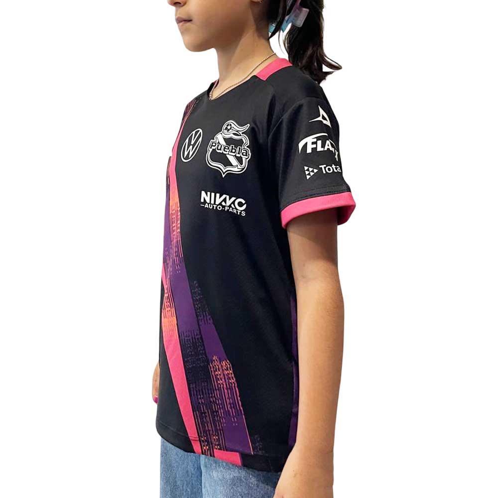 Jersey Pirma Niño Visita Puebla 25-26 Negro-Blanco