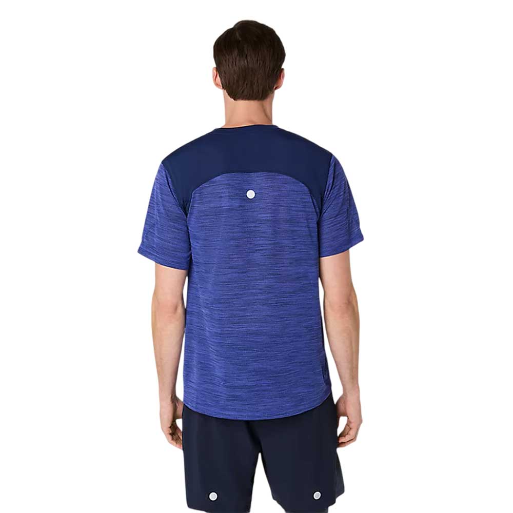 Playera Manga Corta Asics para Hombre Road SS Top Azul