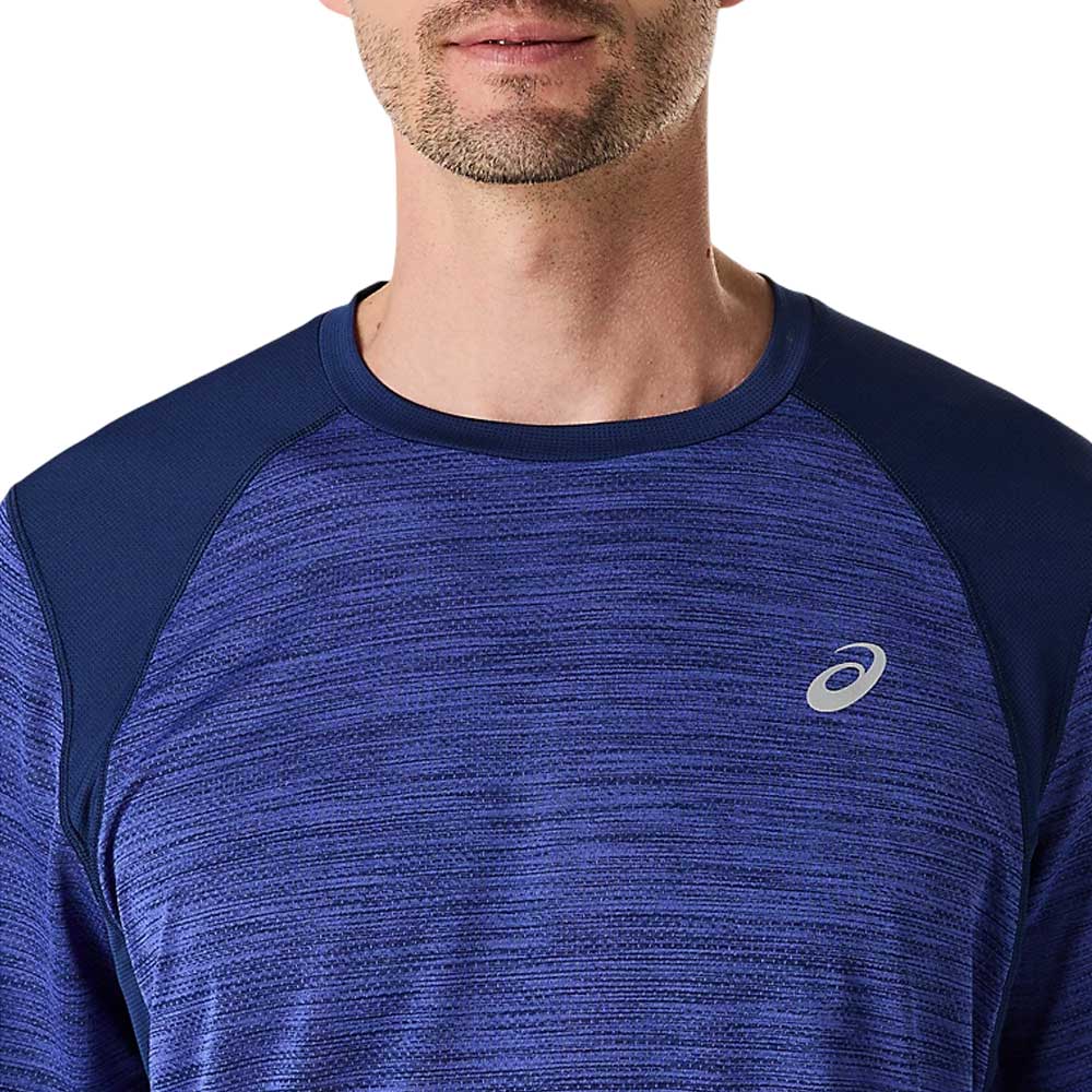 Playera Manga Corta Asics para Hombre Road SS Top Azul