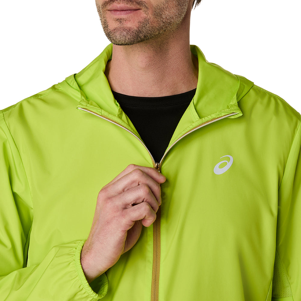 Rompevientos Asics para Hombre Silver Jacket Verde