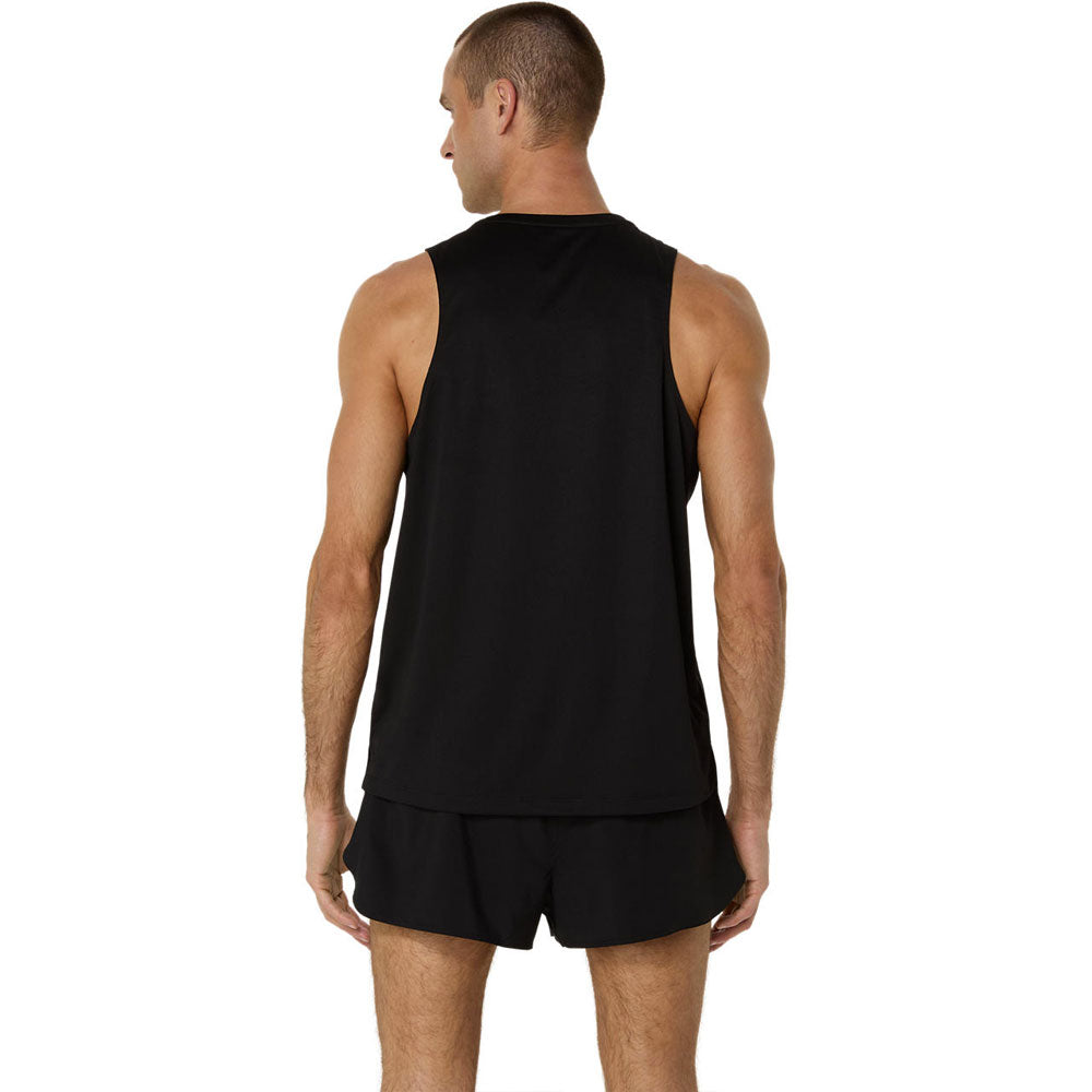 Playera Sin Mangas Asics para Hombre Silver Singlet Negro
