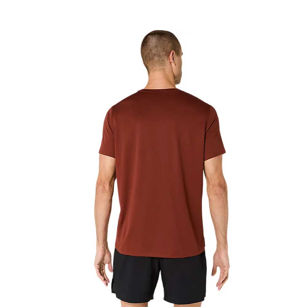 Playera Manga Corta Asics para Hombre Silver SS Top Rojo