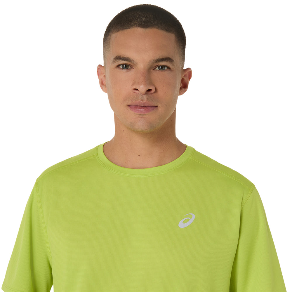Playera Manga Corta Asics para Hombre Silver SS Top Verde