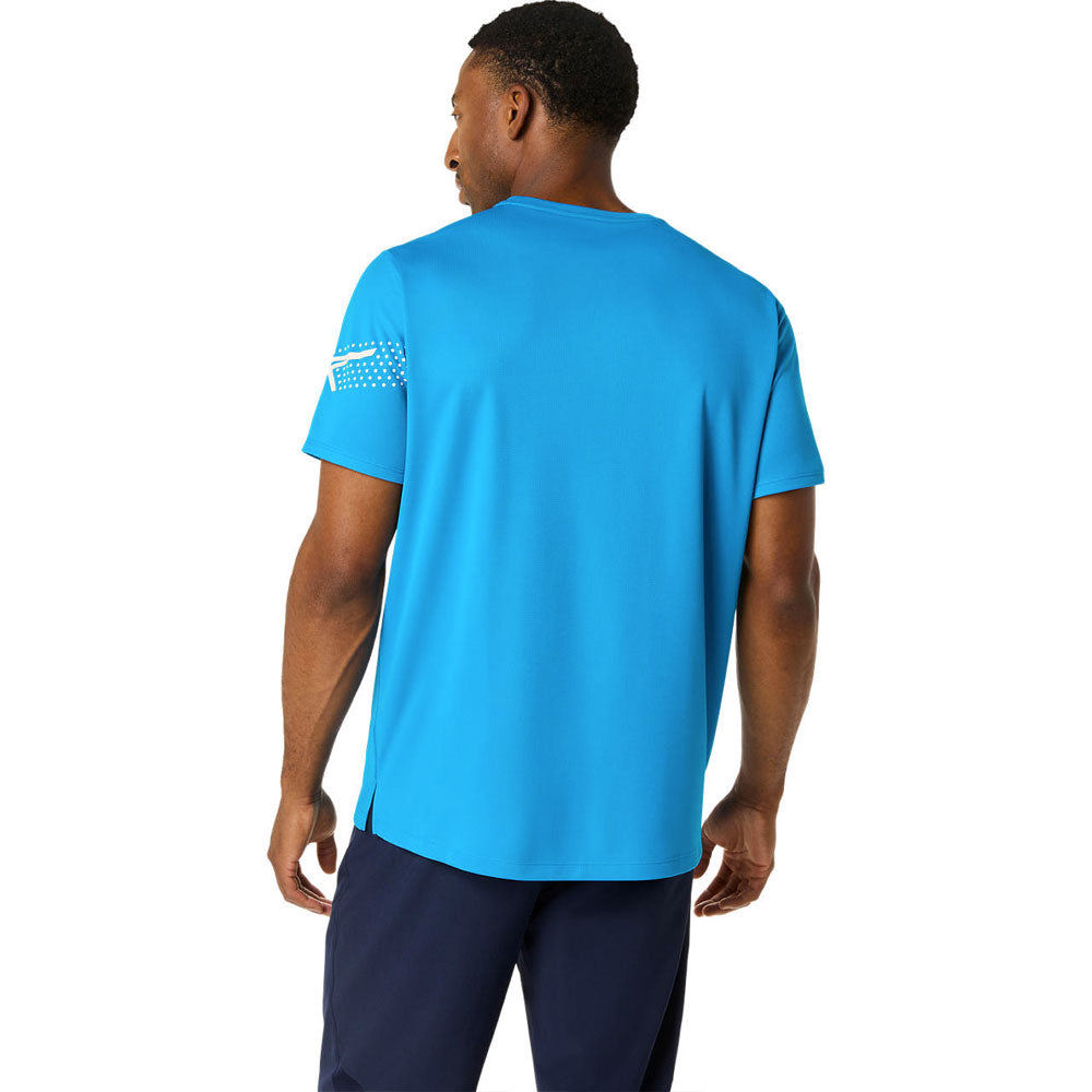 Playera Manga Corta Asics para Hombre Icon SS Top Azul