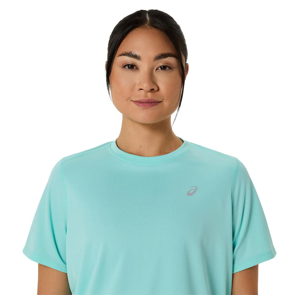 Playera Manga Corta Asics para Mujer Silver SS Top Verde