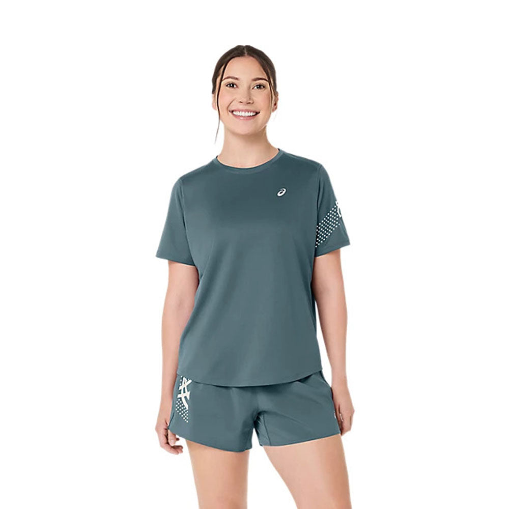 Playera Manga Corta Asics para Mujer Icon SS Top Azul