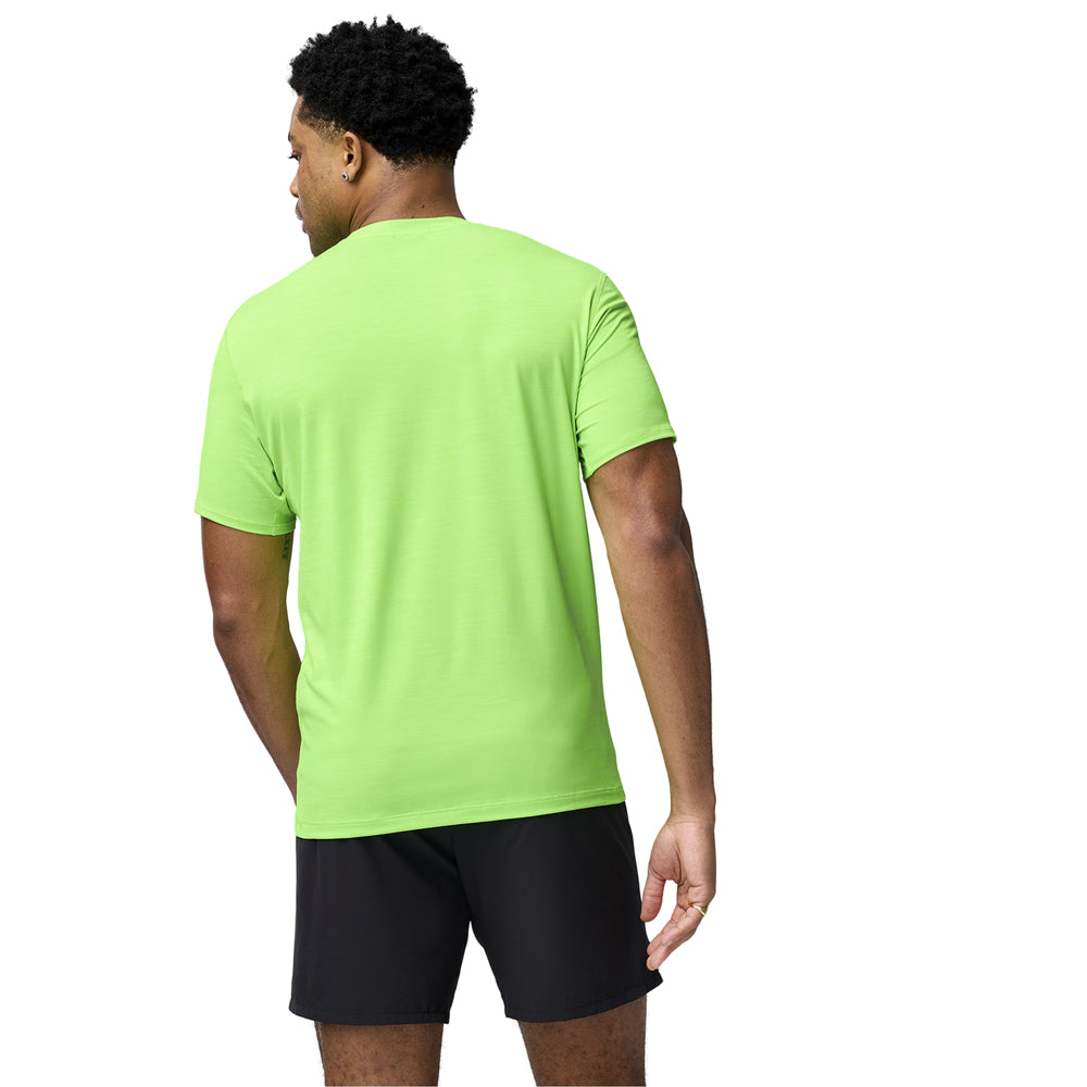 Playera Manga Corta Brooks para Hombre Luxe Short Sleeve Amarillo